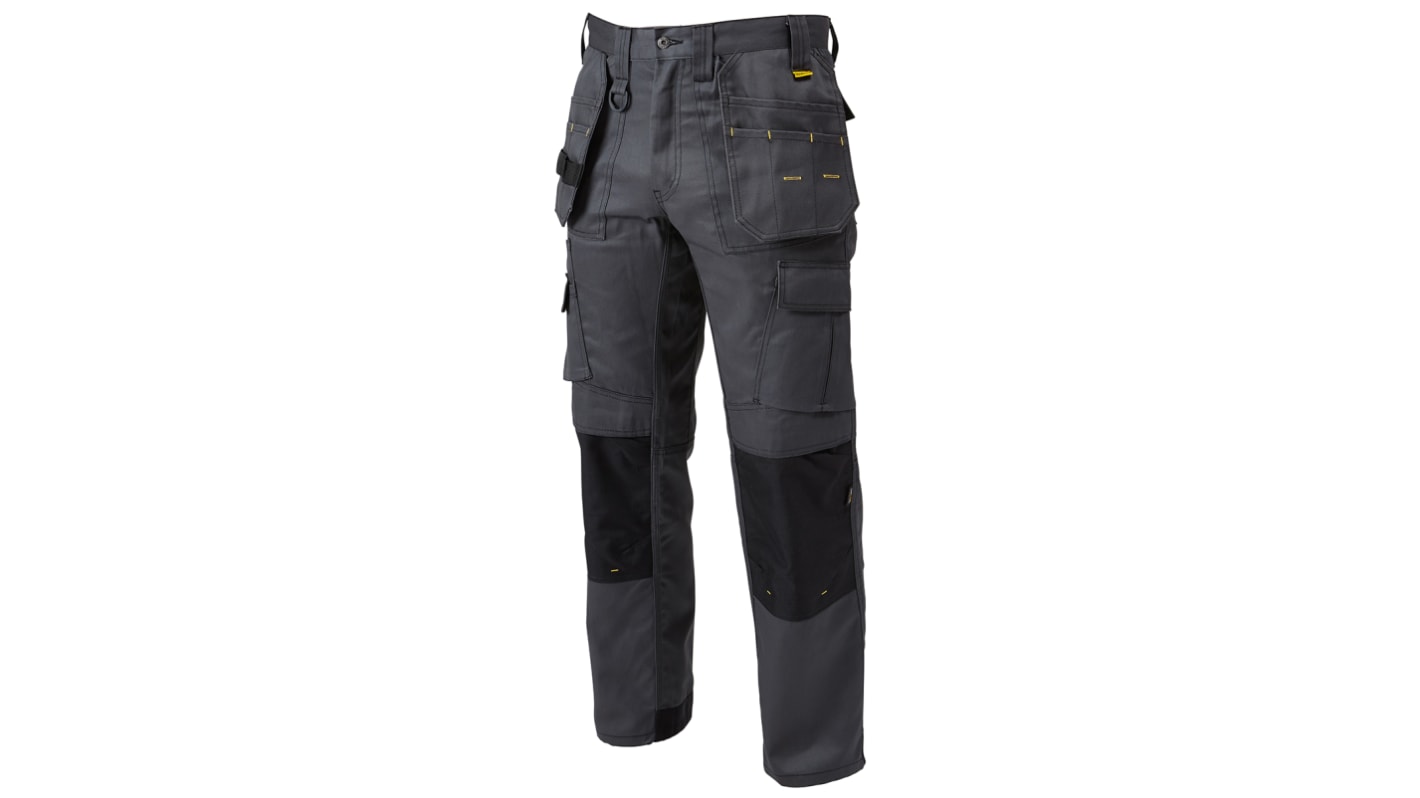 DeWALT Pro Tradesman Grey Men's Cotton, Polyester Work Trousers 38in