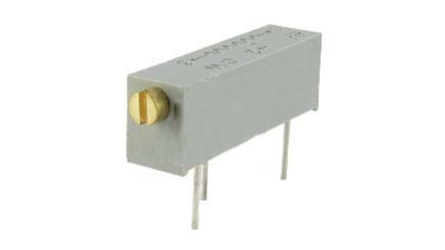 Potenciómetro para PCB TT Electronics/BI serie 89, 10kΩ máximo, ±10%, ±100ppm/°C, 0.75W, vueltas: 20, Montaje en