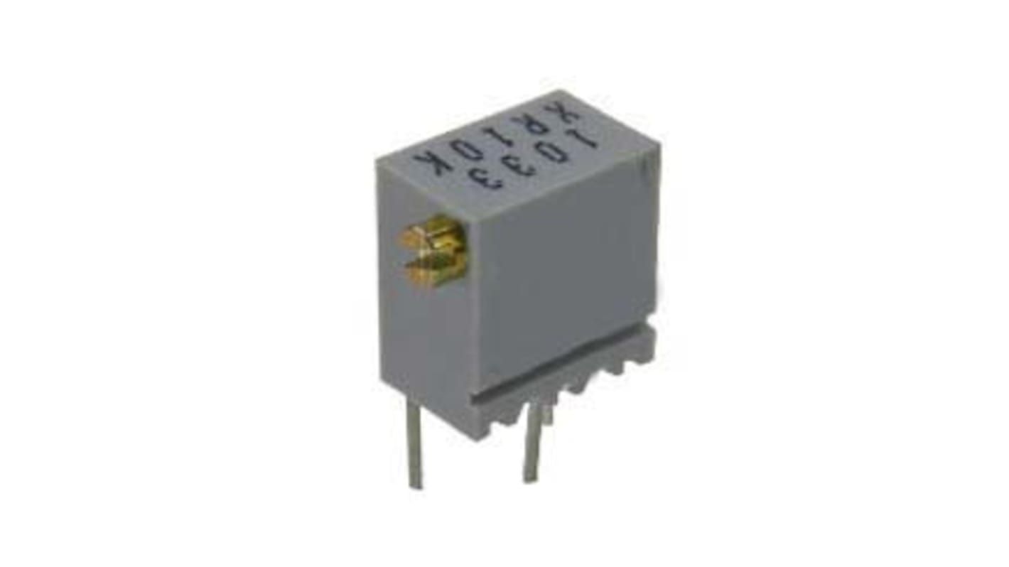 10kΩ, Through Hole Trimmer Potentiometer 0.25 W @ 85 °C Side Adjust TT Electronics/BI, 64