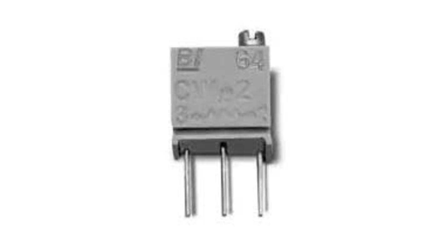 Potenciómetro para PCB TT Electronics/BI serie 64, 2kΩ máximo, ±10%, ±100ppm/°C, 0.25 W @ 85 °C, vueltas: 12, Montaje