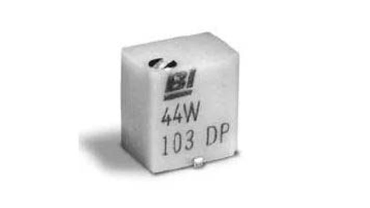 TT Electronics/BI 44 9-Gang SMD Trimmer-Potentiometer, Einstellung von oben, 20kΩ, ±10%, 0.25 W @ 85 °C, Lötstift, L.