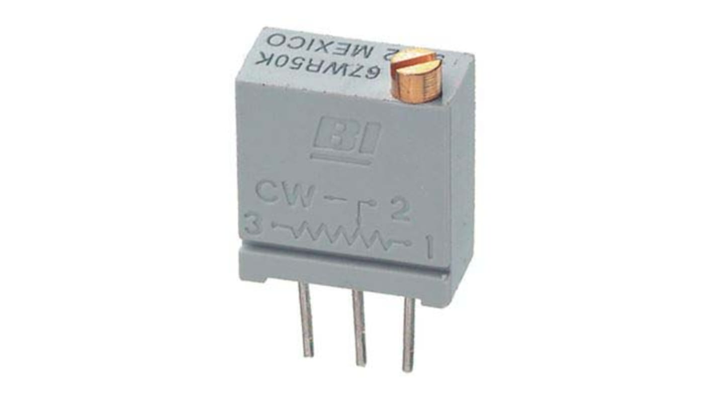 TT ElectronicsBI 67 20-Gang THT Trimmer-Potentiometer, Einstellung von oben, 5kΩ, ±10%, 0.5W, Lötstift, L. 11.11mm