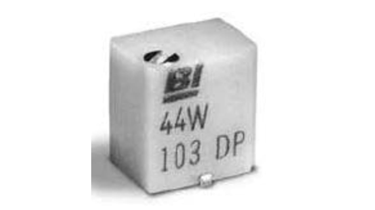 Potenciómetro para PCB TT Electronics/BI serie 44, 1kΩ máximo, ±10%, ±100ppm/°C, 0.25 W @ 85 °C, vueltas: 9, , SMD