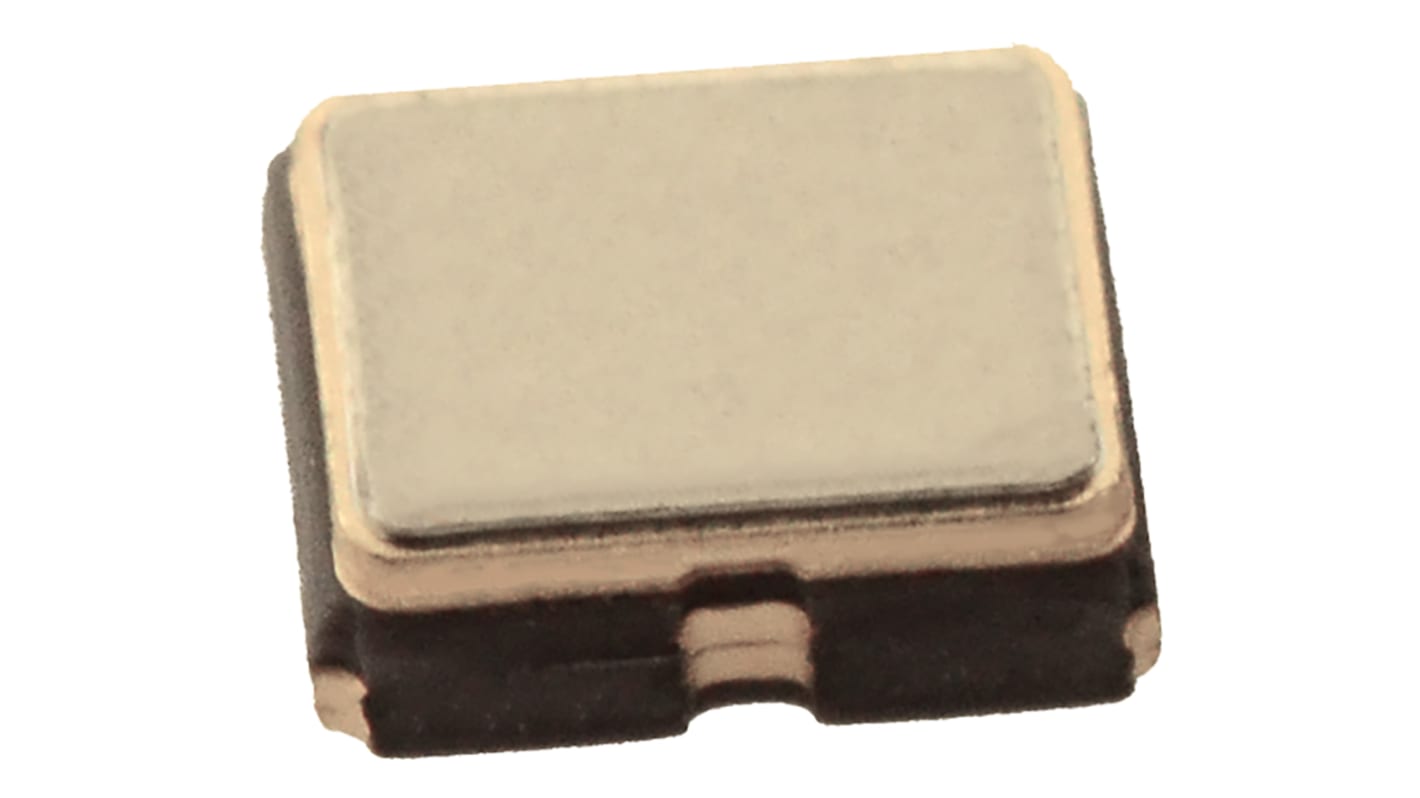 Oscillateur à quartz, 10 MHz, ±1.5ppm Sinusoïdal coupé, 10pF, CMS, 2.5 x 2 x 0.7mm, 4 broches