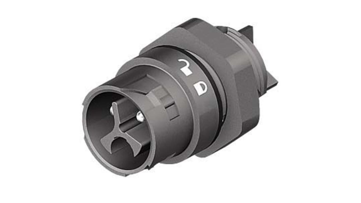 Conector con contratuerca Macho RST Mini, 3 Polos, Montaje en Panel, 400 V, 16A, IP66, IP68, IP69