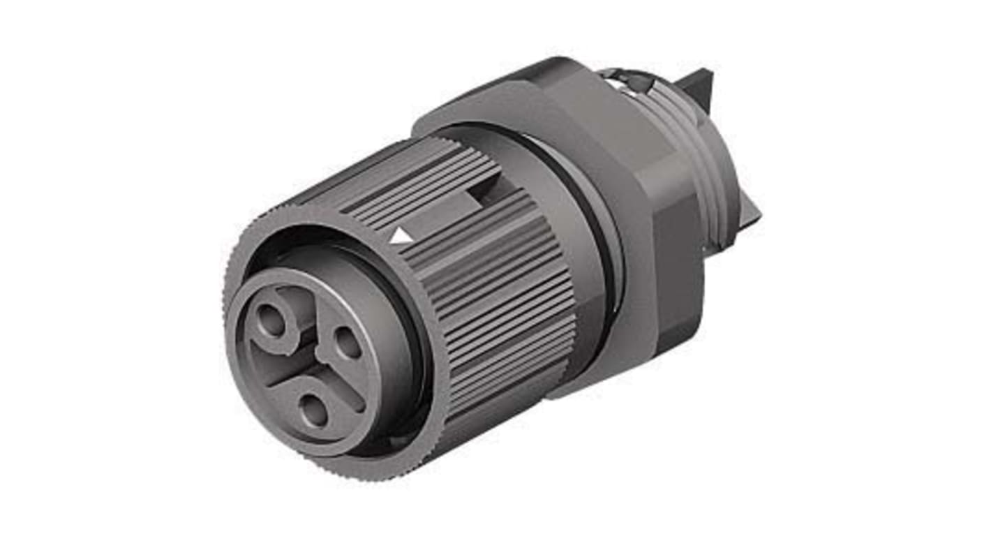 Wieland RST Mini Series Mini Connector, 3-Pole, Female, 1-Way, Panel Mount, 16A, IP66, IP68, IP69