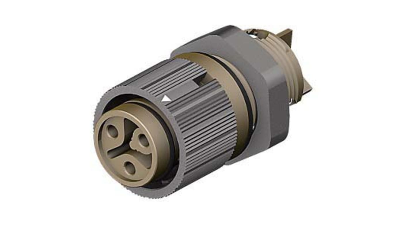 Wieland RST Mini Series Mini Connector, 3-Pole, Female, 1-Way, Panel Mount, 16A, IP66, IP68, IP69