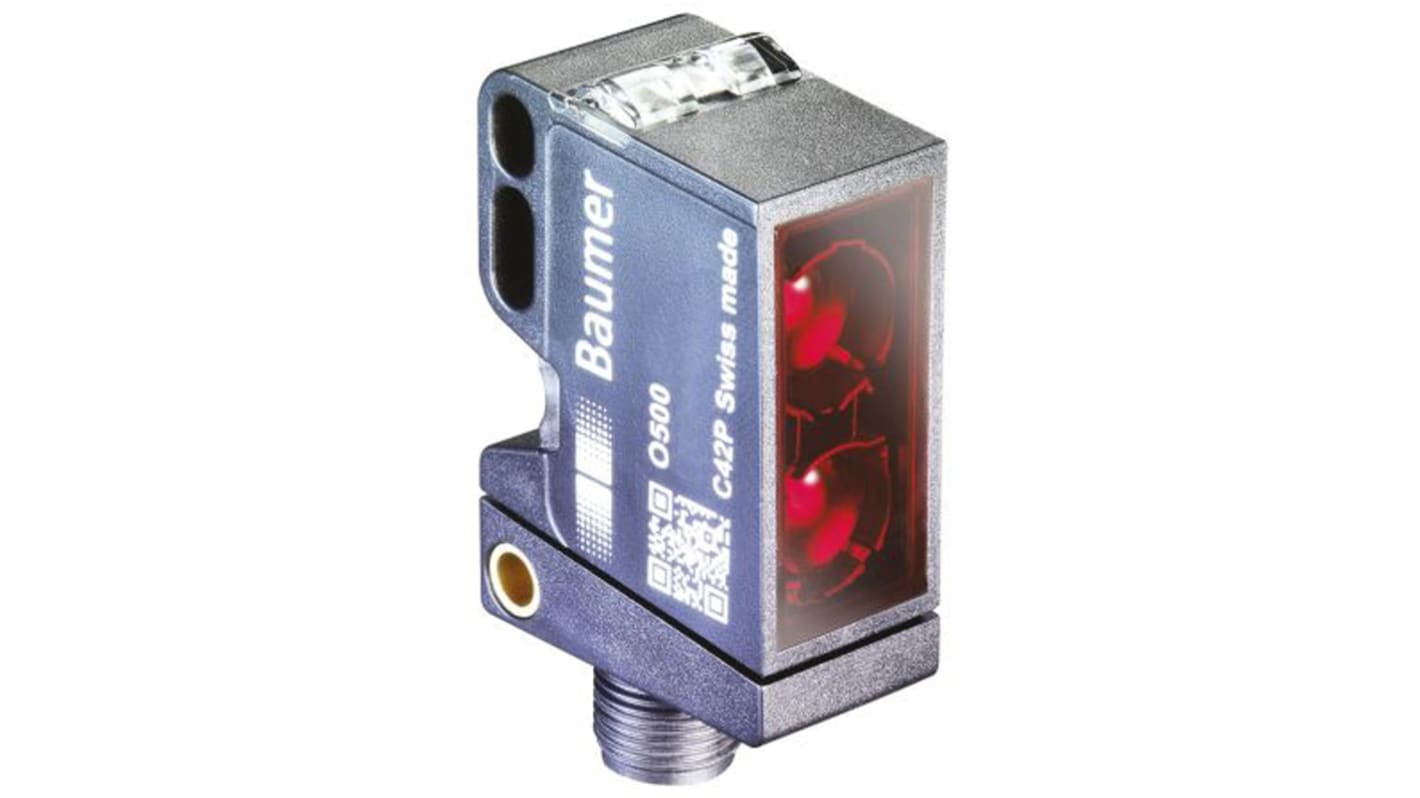 Baumer Background Suppression Photoelectric Sensor, Block Sensor, 60 → 400 mm Detection Range IO-LINK