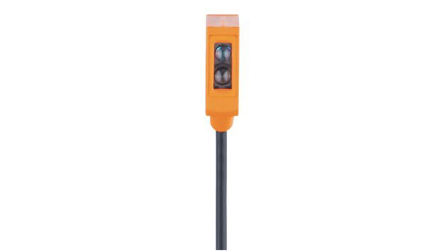 Fotocélula rectangular ifm electronic, Sistema Reflex, alcance 20 mm → 1,8 m, salida PNP, Conector M8, IP65,