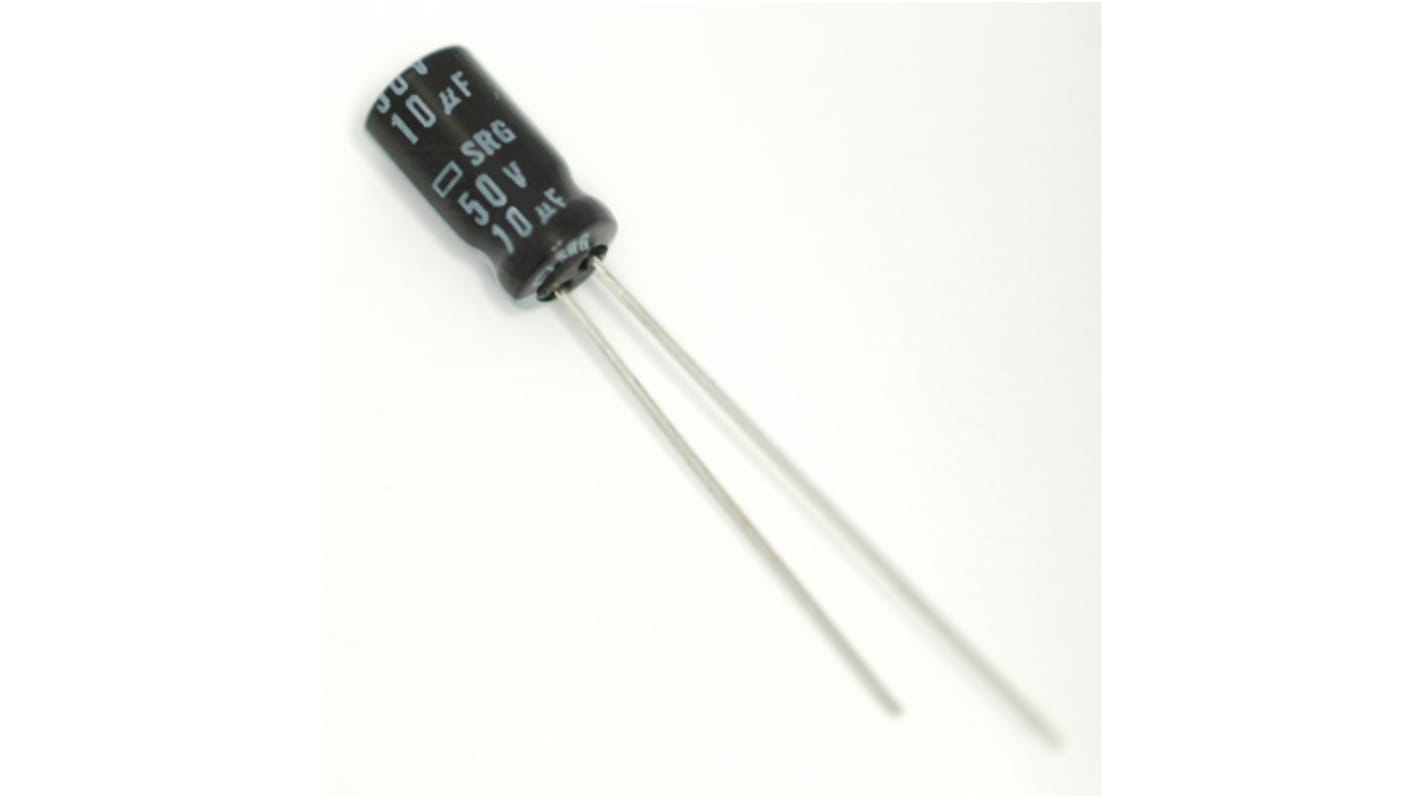 Nippon Chemi-Con SRG, THT Elektrolyt Kondensator 470μF ±20% / 35V dc, Ø 13mm x 14.5mm, +85°C