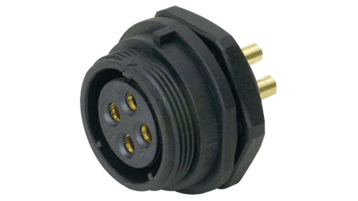 Conector circular RS PRO hembra de 5 vías hembra, Montaje pasante, IP68