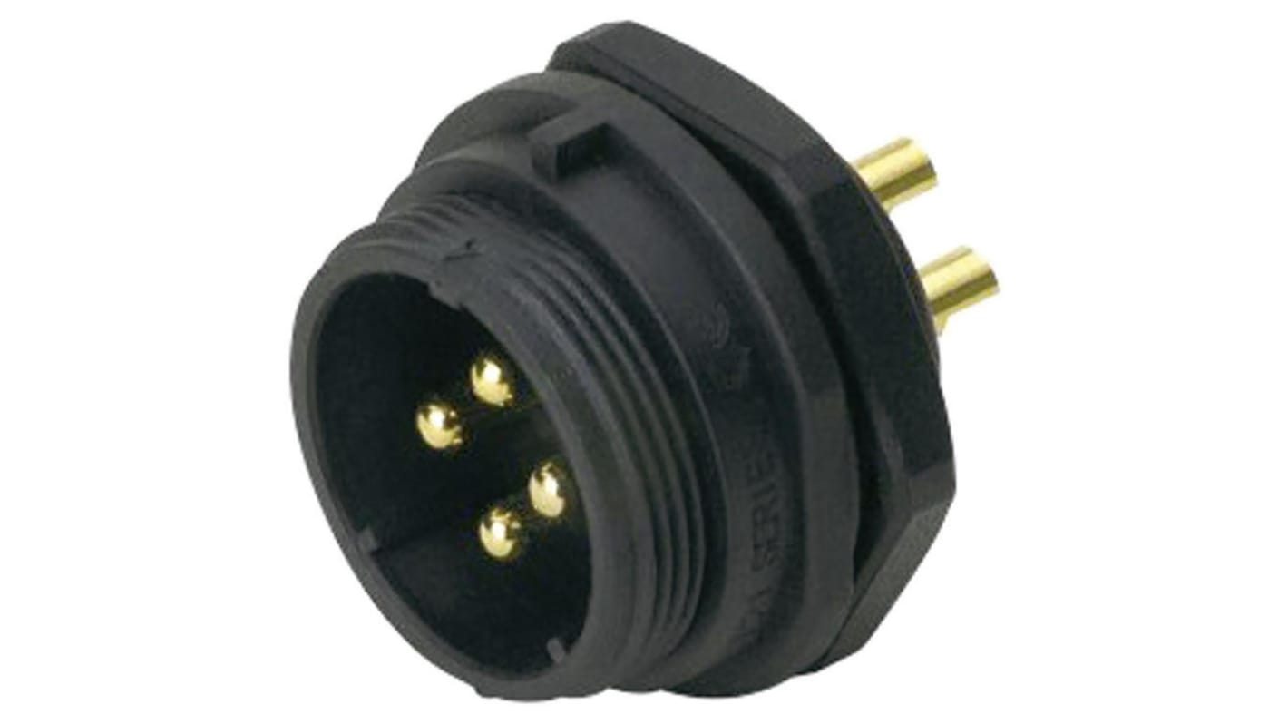 RS PRO Circular Connector, 5 Contacts, Bulkhead Mount, Plug, Male, IP68