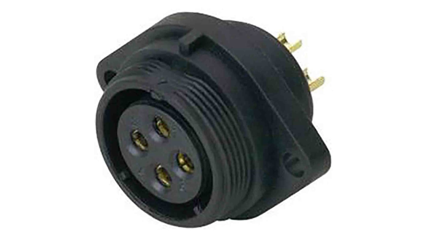 Conector circular RS PRO hembra de 7 vías hembra, Montaje de Reborde, IP68