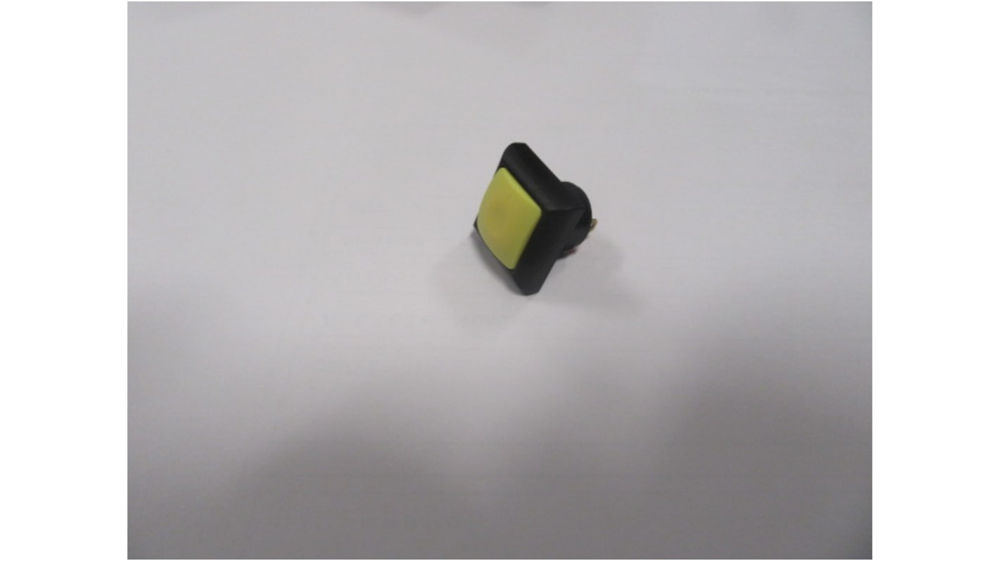 RS PRO Push Button Switch, Momentary, Panel Mount, 13.6mm Cutout, SPST, Yellow LED, 32V ac, IP67