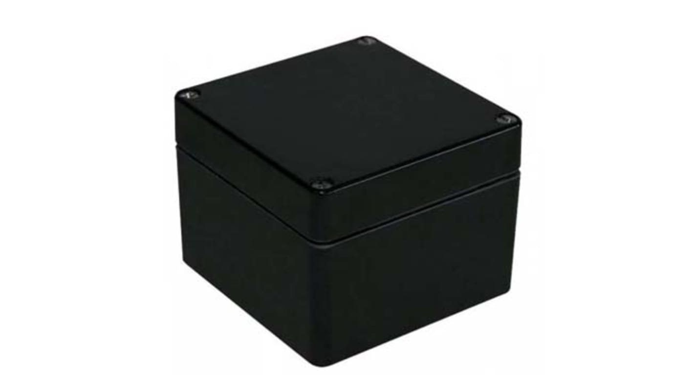 Caja de conexiones RS PRO, Poliéster reforzado con fibra de vidrio, Negro, 122mm, 120mm, 90mm, 122 x 120 x 90mm, IP66