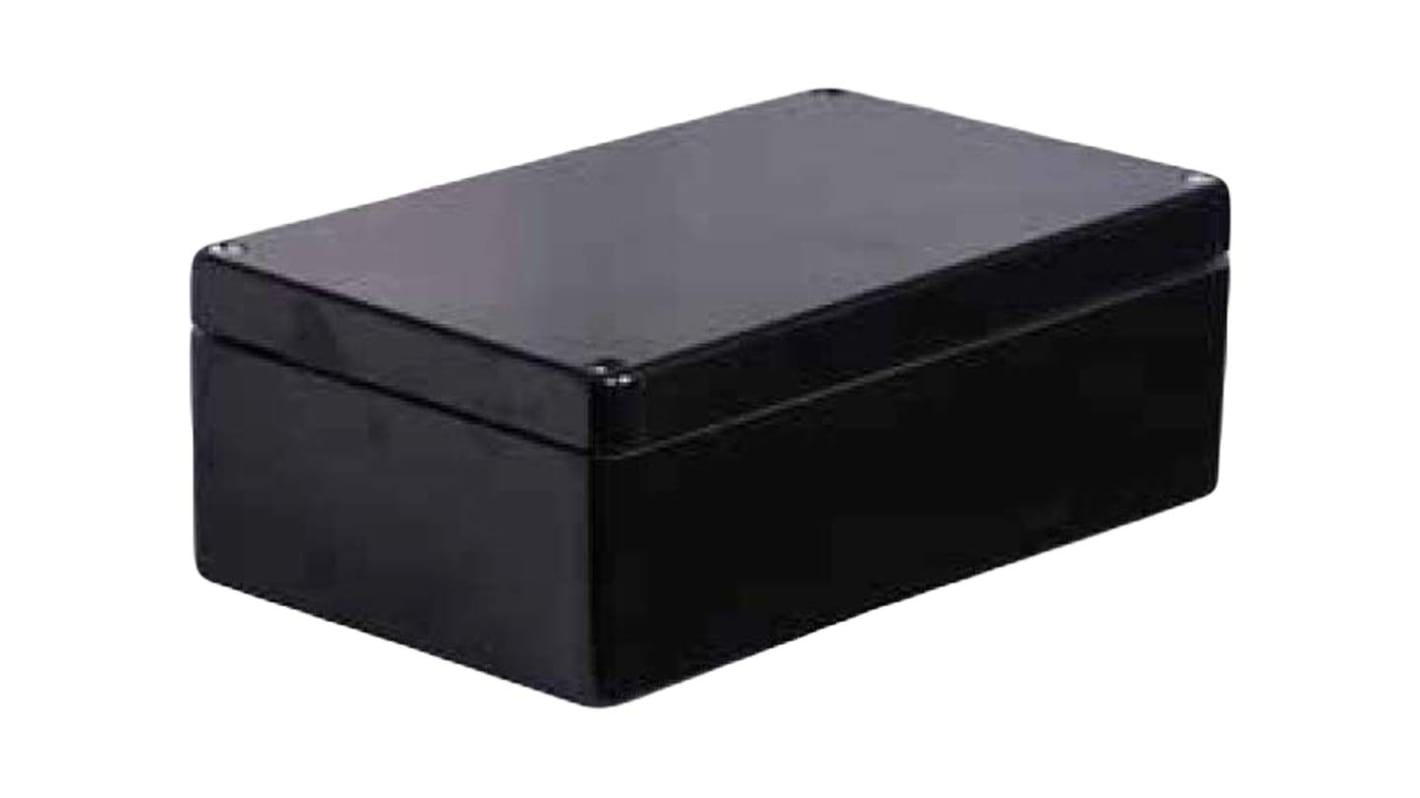 RS PRO Black Glass Fibre Reinforced Polyester Junction Box, IP66, ATEX, IECEx, 260 x 160 x 90mm