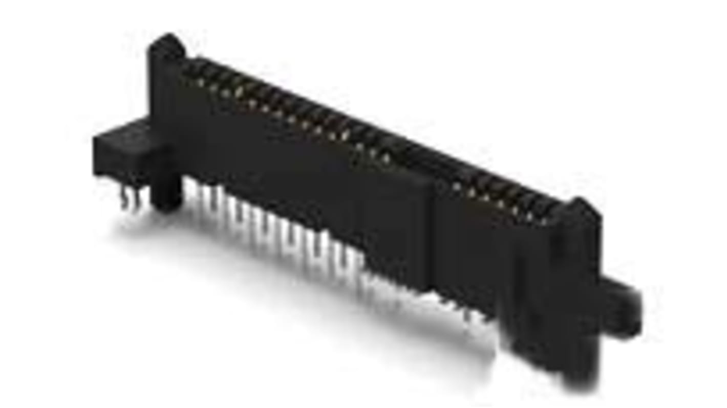 TE Connectivity, SAS 1.27mm Pitch SAS Backplane Connector, Female, Vertical, 29 Column, 1 Row, 29 Way