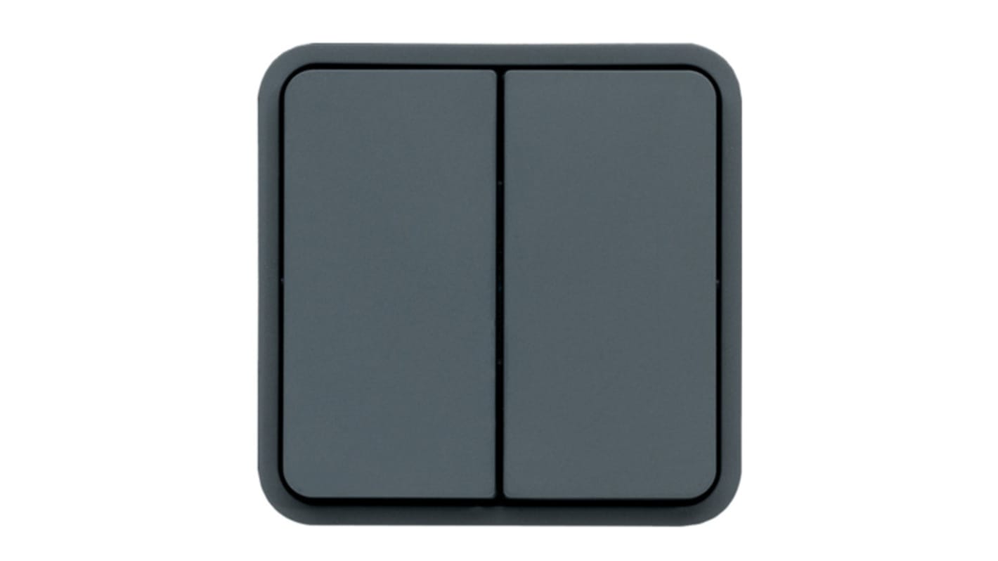 Interrruptor, Gris, Montaje Panel, IP55, Hager WNA044