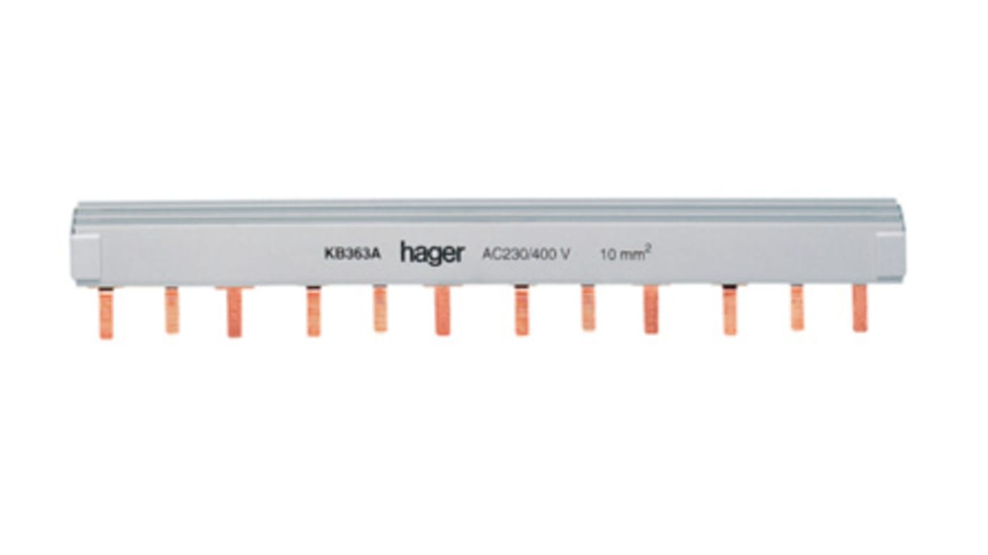 Peigne de raccordement Hager 3 Phase, Série KB