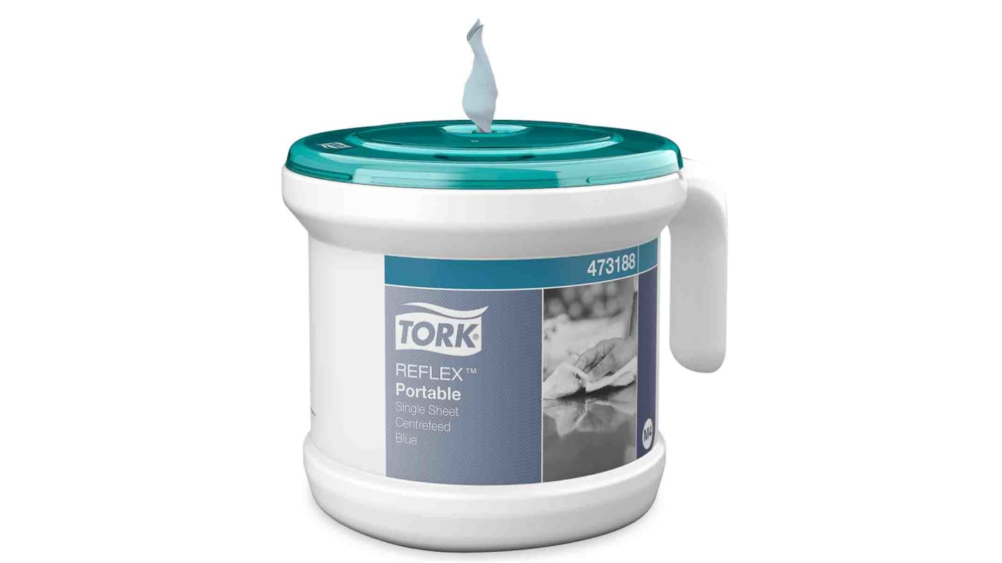 Tork Papierhandtuchspender, Kunststoff, Blau, 220mm x 226mm x 267mm