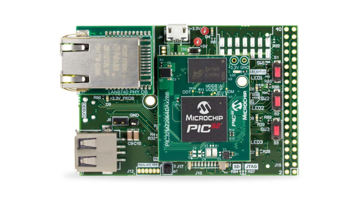 Microchip PIC32MZ Integrierte Grafik Starterkit MIPS32 PIC32MZ