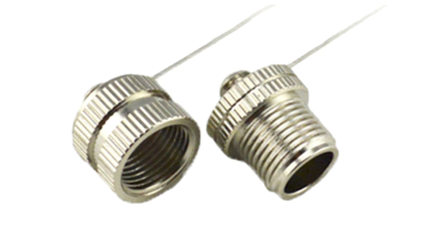 Bulgin M12 Stecker Steckverbinder-Schutzkappe aus Messing Größe M12, IP 67