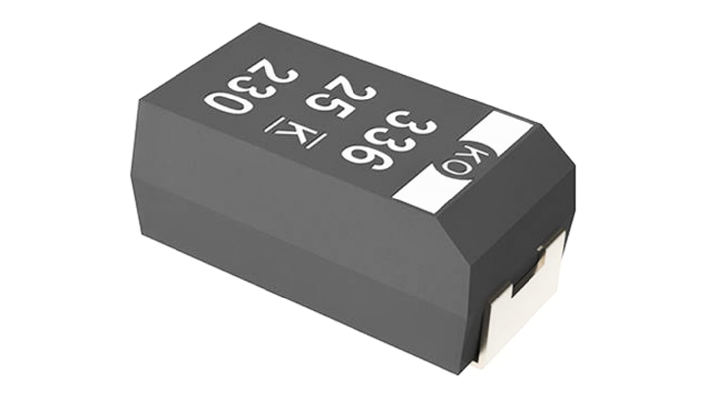 T521X476M035ATE030 KEMET 47μF Surface Mount Polymer Capacitor, 35V dc