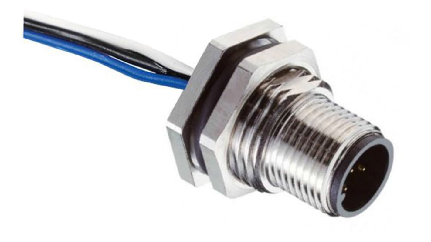 RS PRO Circular Connector, 5 Contacts, Panel Mount, M12 Connector, Plug, Male, IP67