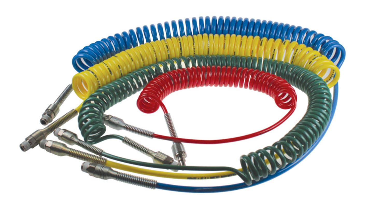 Legris 2m, Polyurethane Recoil Hose, with R 1/4 connector