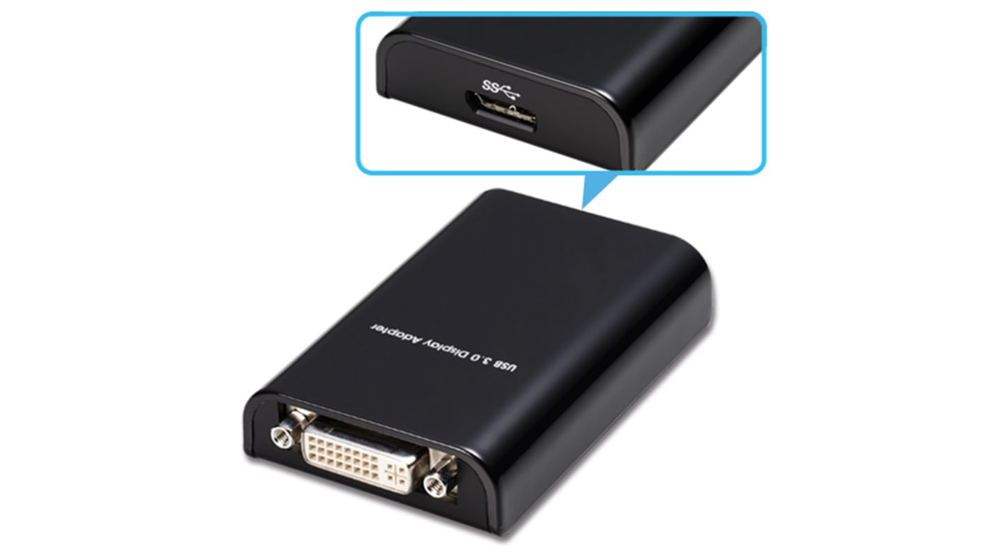 RS PRO Adapter, USB A til DVI, USB 3.0