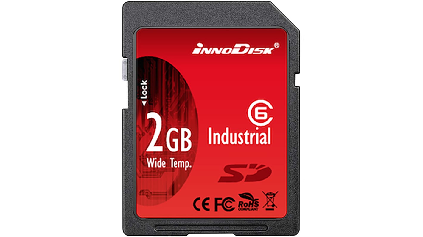 Karta SD SD, 2 GB Tak SLC, InnoDisk Industrial -40 → +85°C 32x