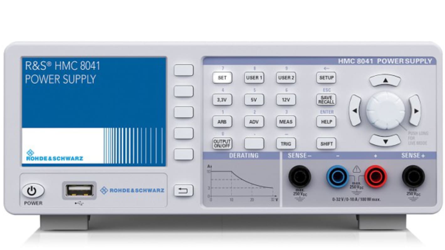 Rohde & Schwarz HMC804X Series Digital Bench Power Supply, 0 → 30V, 10A, 1-Output, 100W