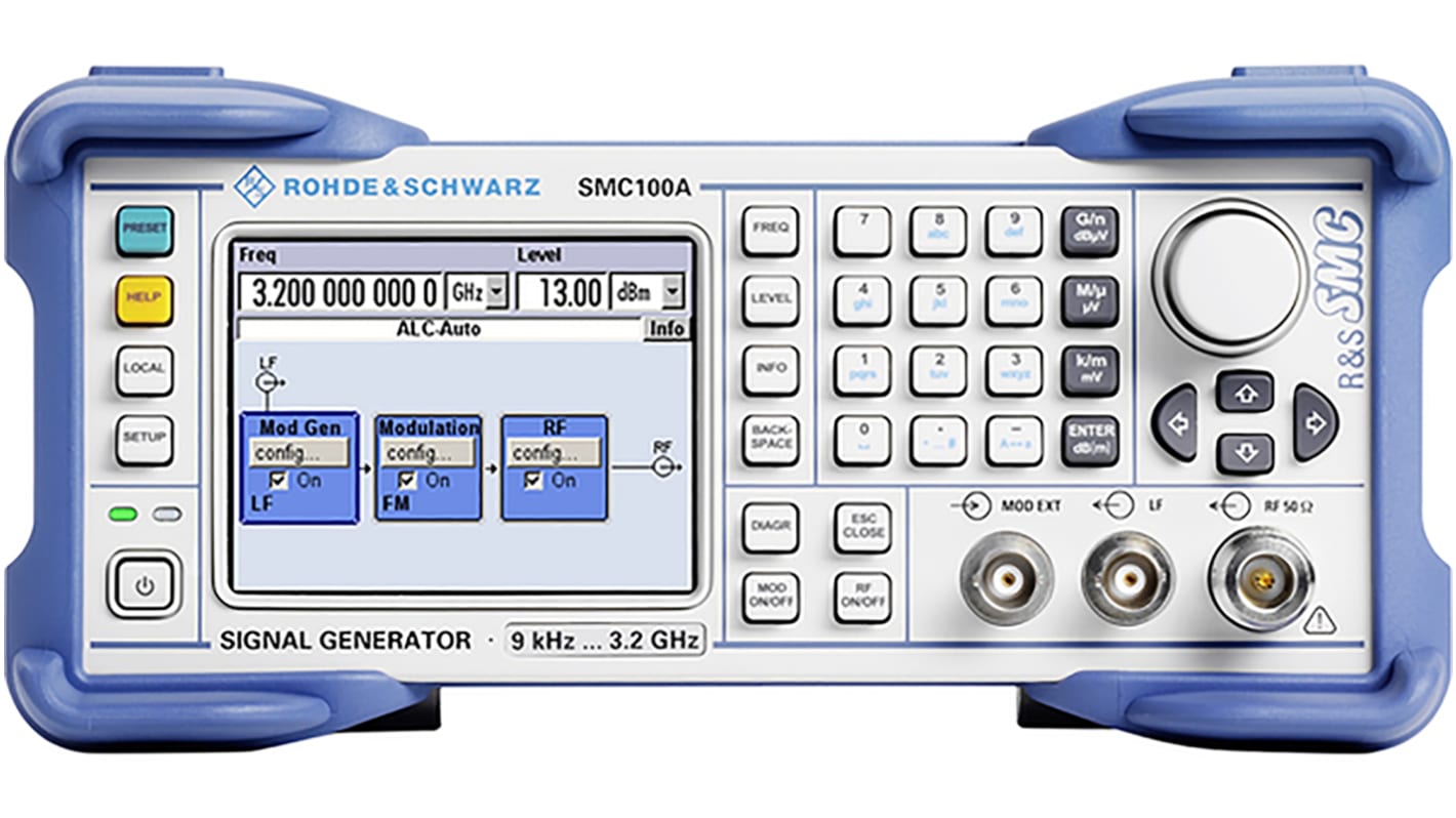 Rohde & Schwarz Hullámforma generátor SMC100AP10, <BR/> <1 %, BNC aljzat, LCD Moduláció bevitel-bemenet, LAN, USB 236 x