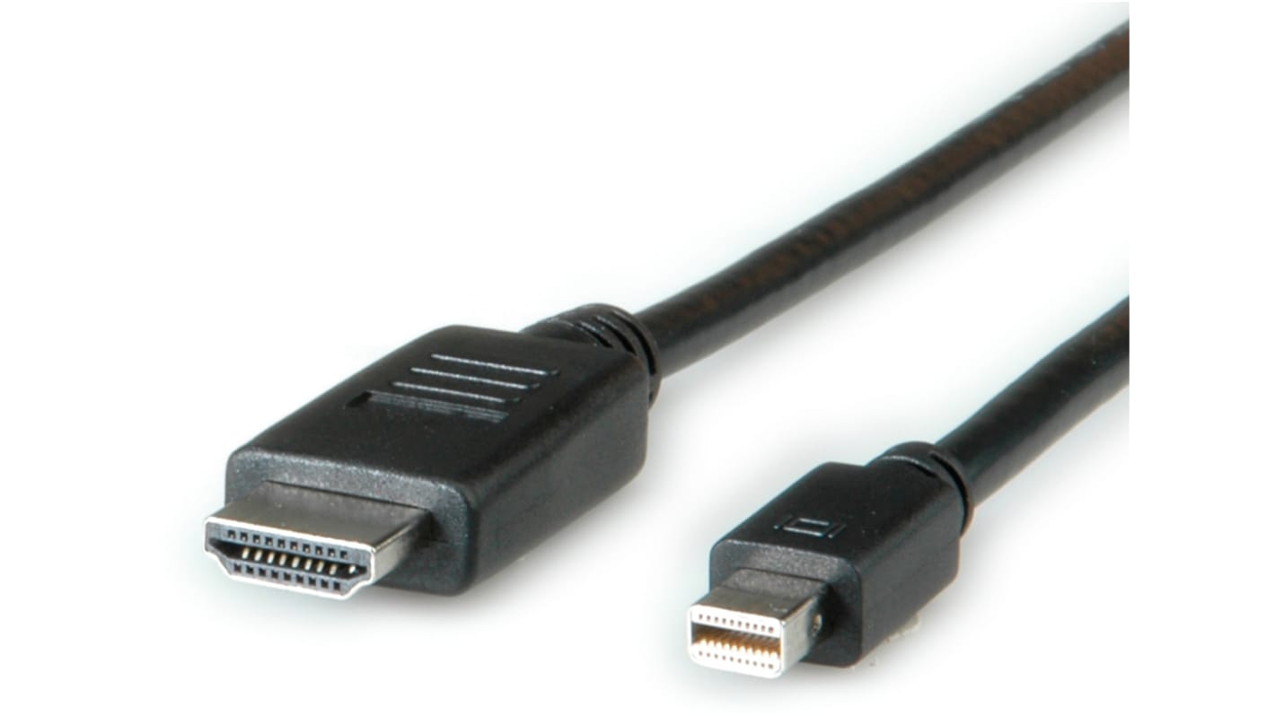 Roline DisplayPort kábel, Külső menetes-Külső menetes, 4.5m