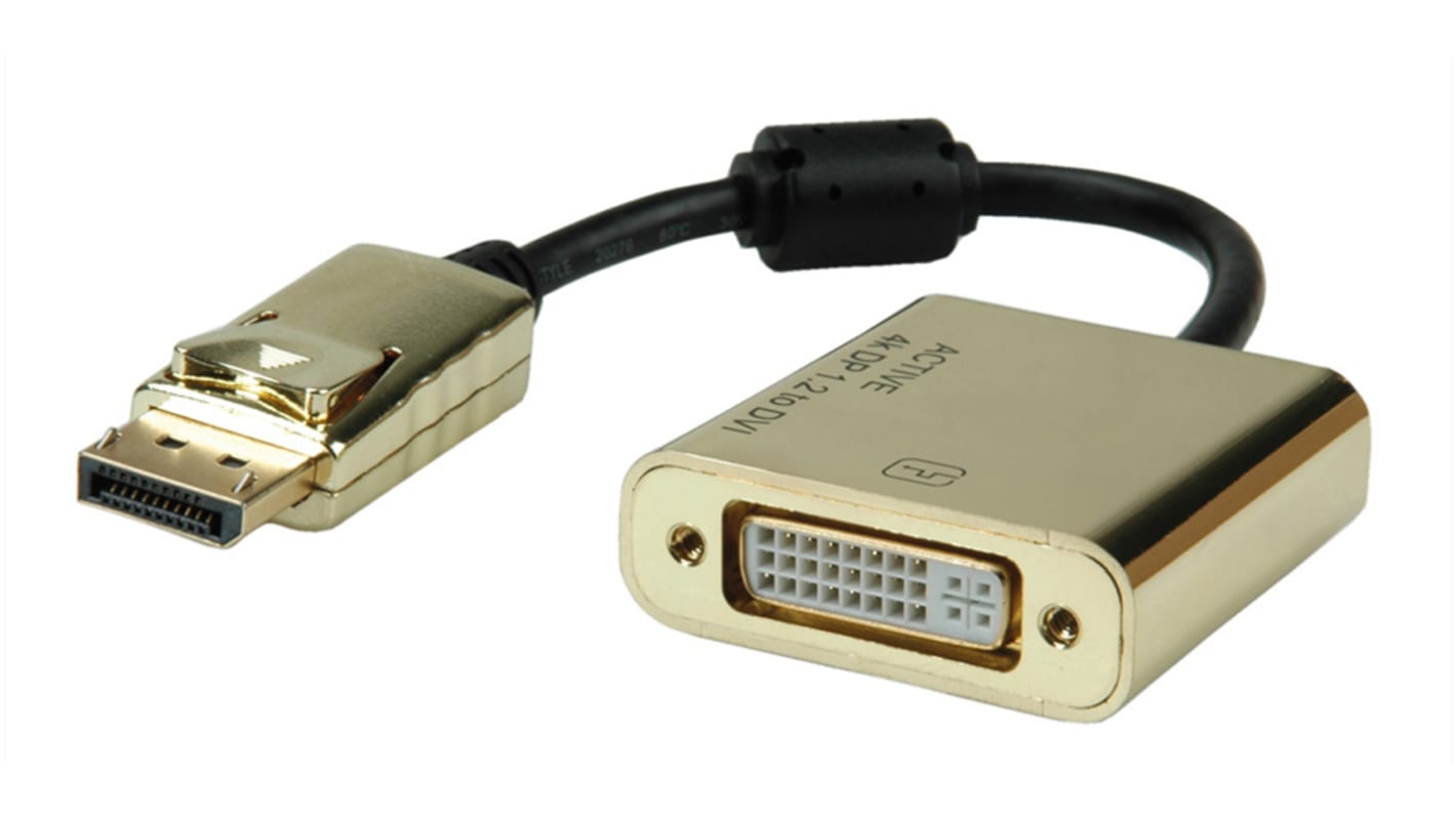 ROLINE GOLD adapter, DP-DVI, M/F, v1.2