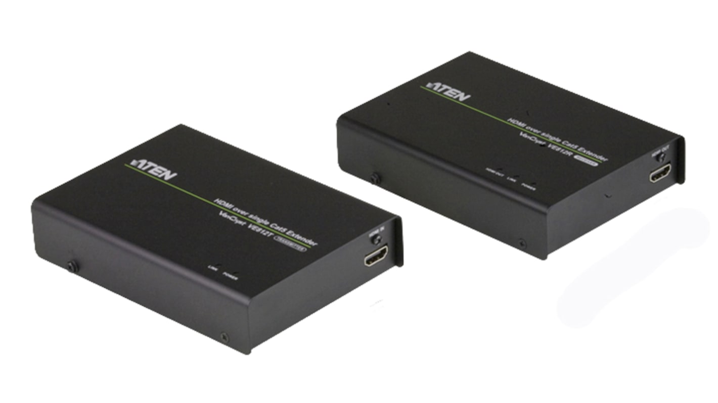 Aten Extender-Paar HDMI-Extender HDMI CATx, 4096 x 1200 Max., 1 Videoanschlüsse, 1.8m Erweiterungsdistanz, 141.7 x 103