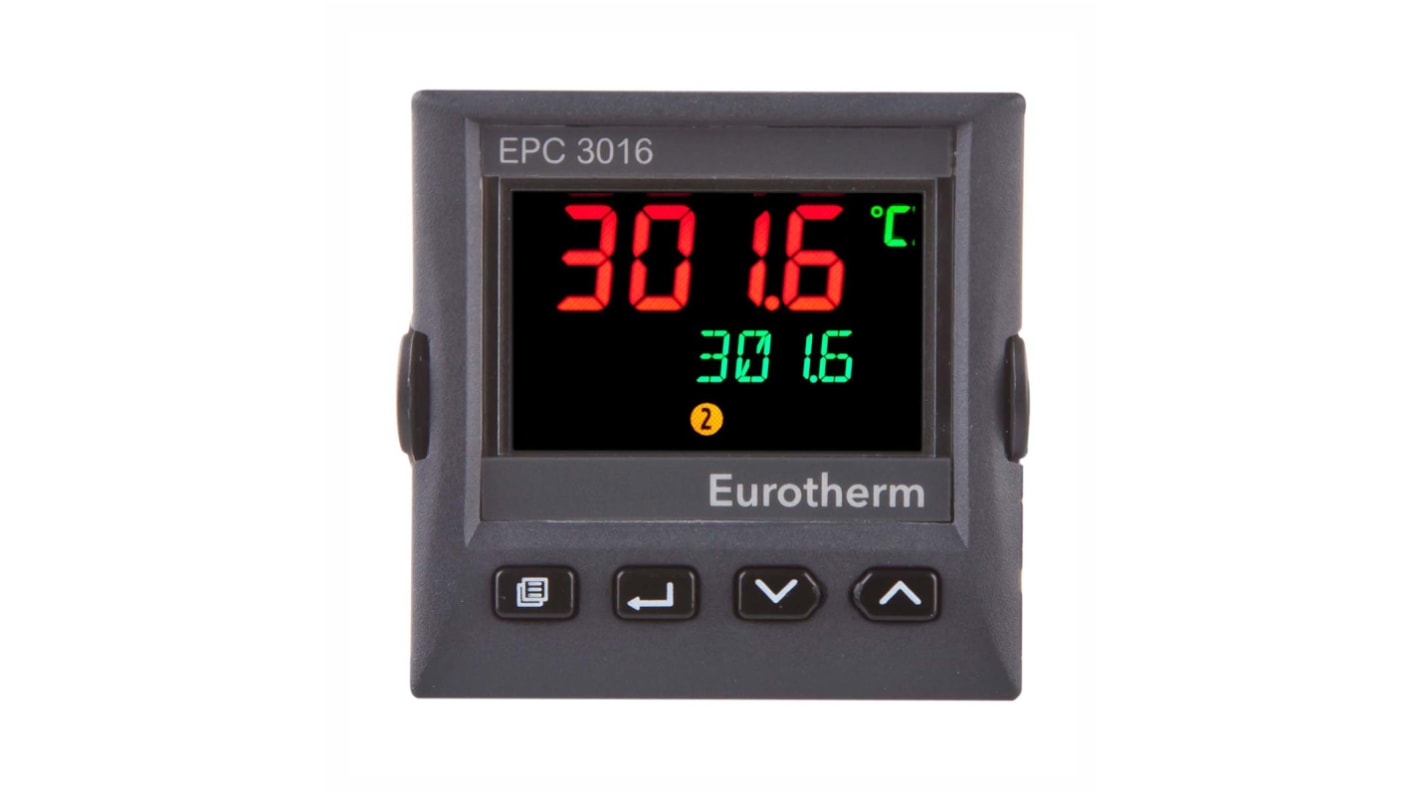 Eurotherm EPC3016 Panel Mount PID Controller, 48 x 48mm 1 Input 3 Relay, 100 → 230 V ac Supply Voltage PID Controller