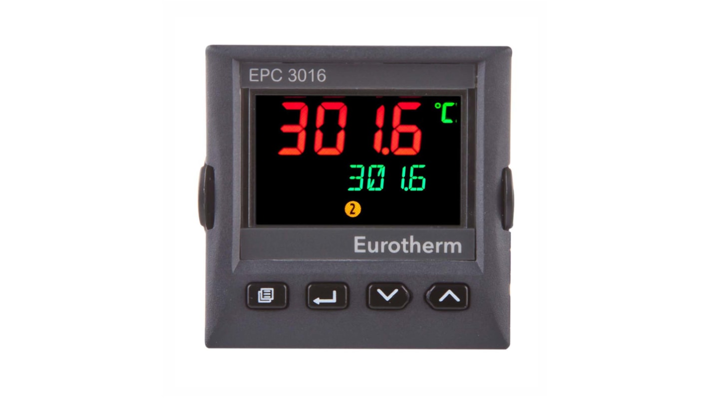 Régulateur PID Eurotherm, EPC3016, 100 → 230 V c.a., 48 x 48mm, 2 relais
