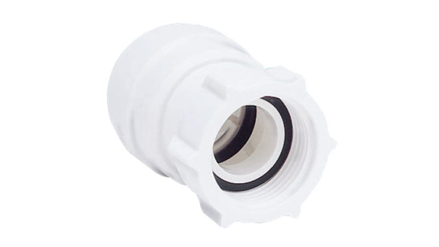 PSE3202W John Guest Straight Tap Adapter PVC Pipe Fitting, 22mm RS