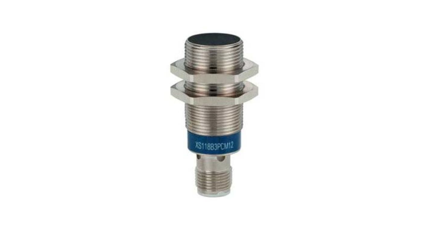 Sensor de proximidad Telemecanique Sensors, M18 x 1, alcance 8 mm, salida PNP, 12 → 24 V dc, IP65, IP67, IP69K,