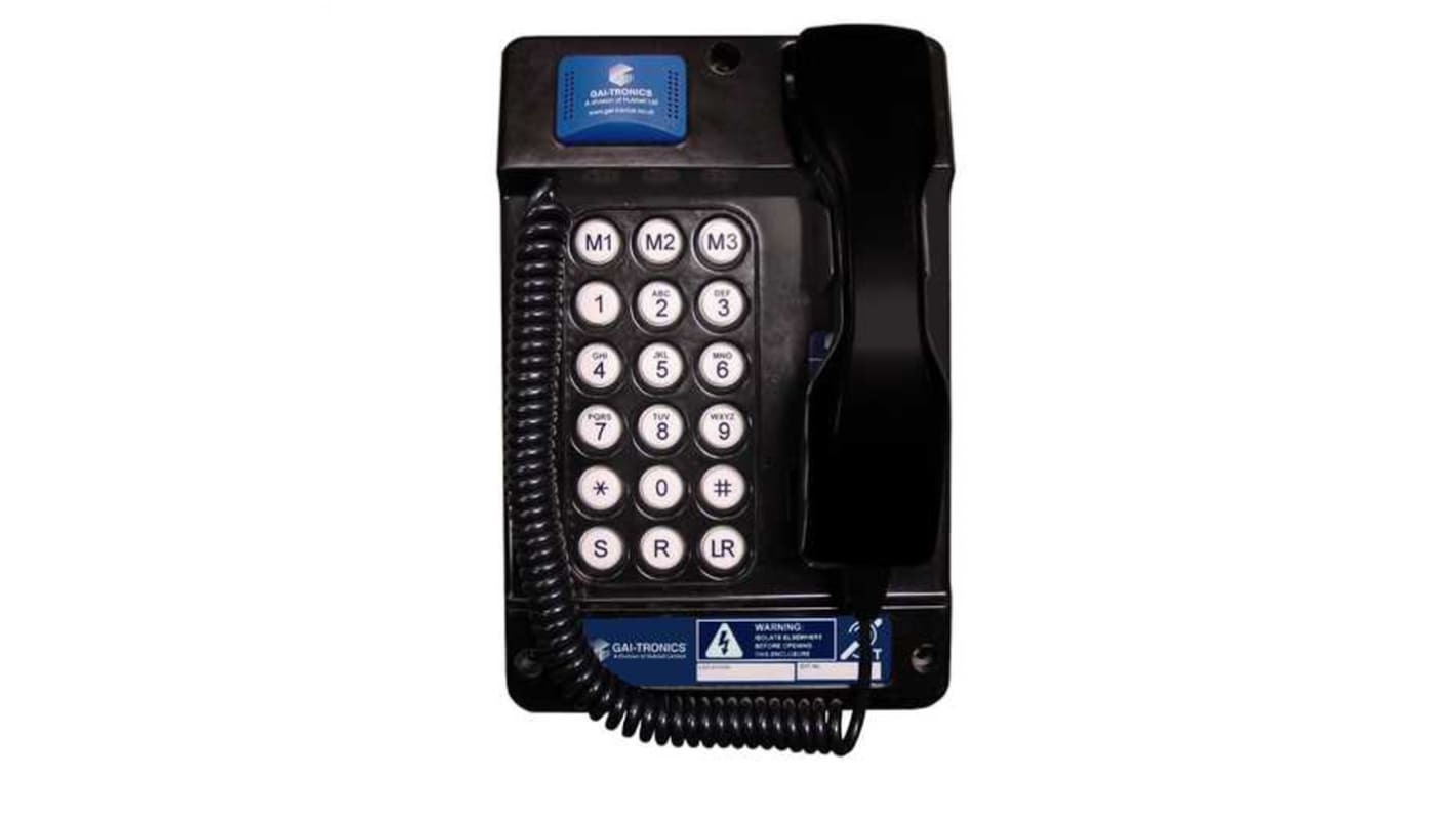 Gai-Tronics Auteldac 5 Telefon Mit Kabel, Wandmontage