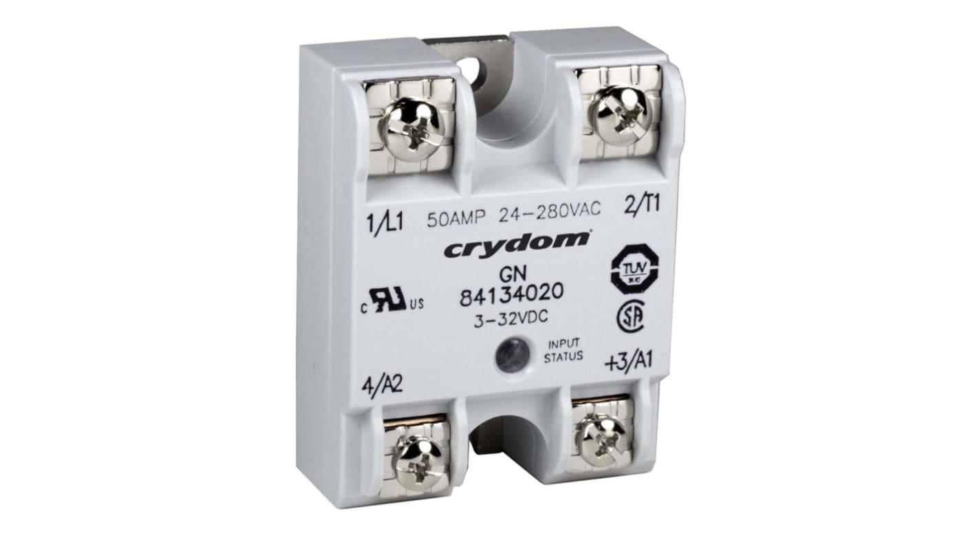 Sensata / Crydom GN Series Solid State Relay, 125 A rms Load, Panel Mount, 660 V ac Load, 32 V dc Control