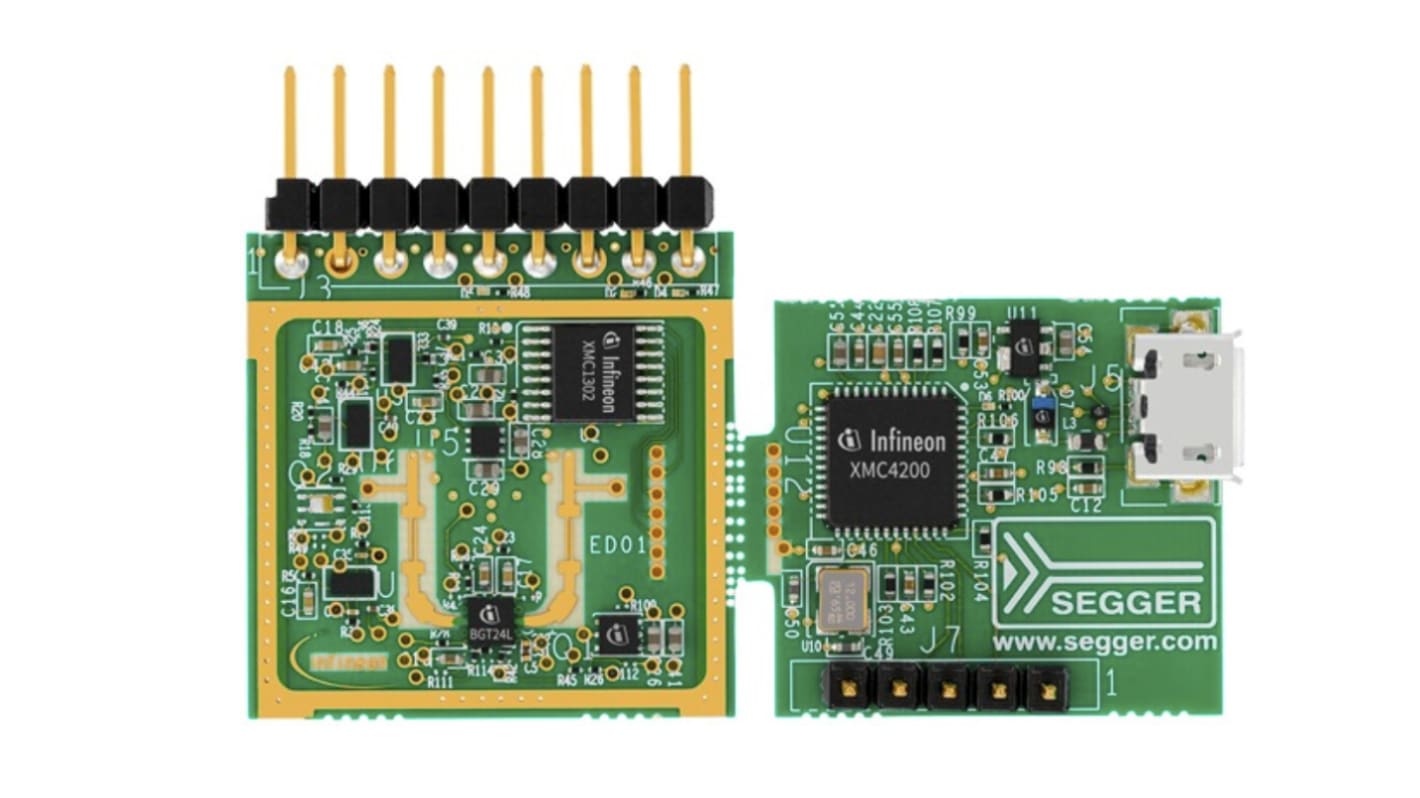 Infineon DEMO 24GHz RADAR Evalueringskort for DEMOSENSE2GOL for BGT24LTR11 doppler