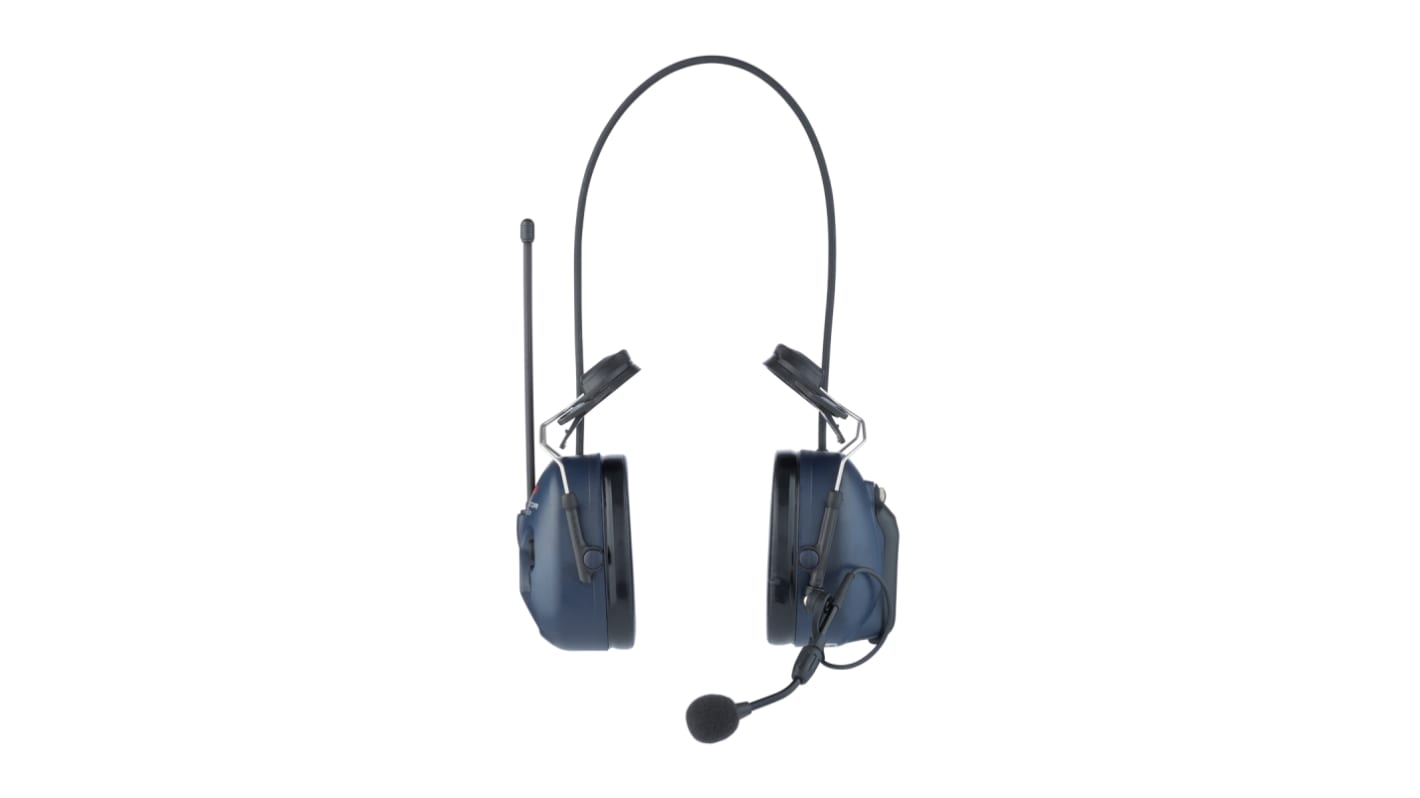 3M PELTOR LiteCom Wireless Speak & Listen Electronic Ear Defenders with Helmet Attachment, 32dB, Blue, Noise Cancelling