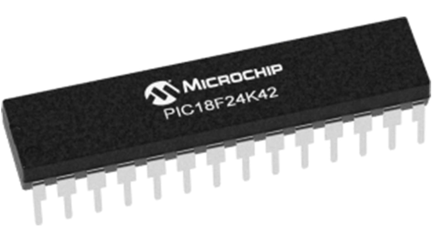 Microchip マイコン, 28-Pin SPDIP PIC18F24K42-I/SP