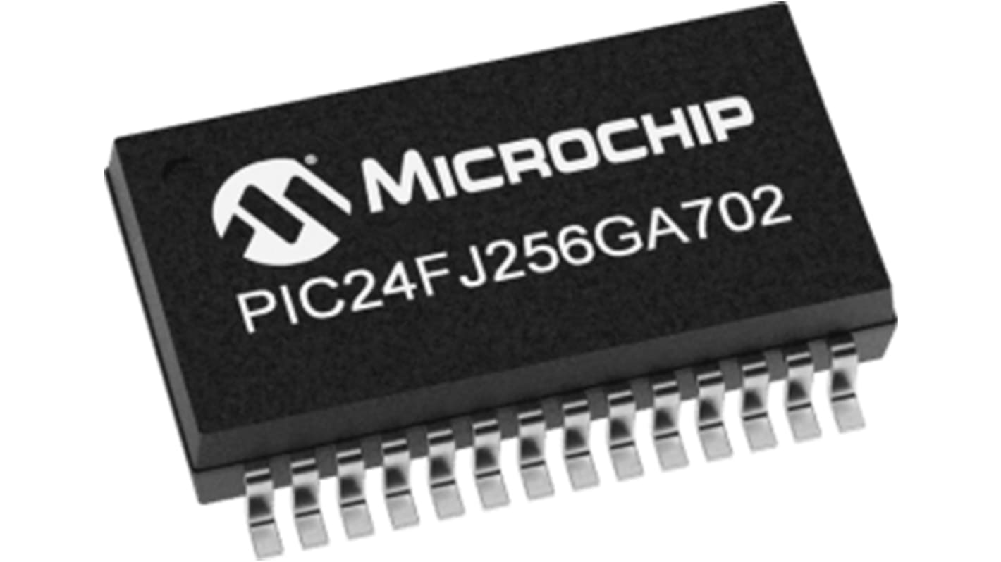 Microcontrollore Microchip, 32 bit CPU, SSOP, PIC24, 28 Pin, Montaggio superficiale, 32bit, 32MHz