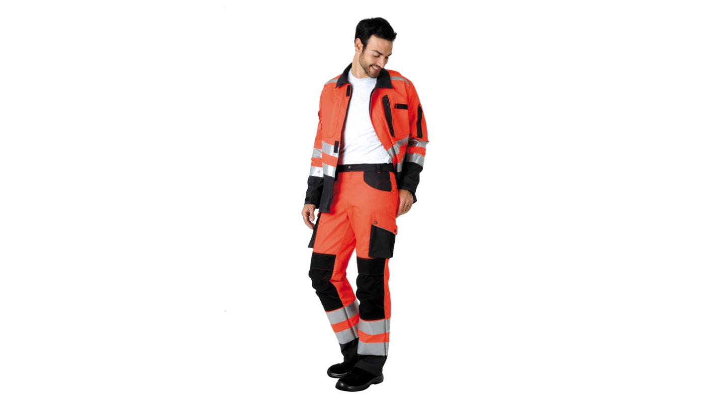 Muzelle Dulac Roady Orange Hi-vis arbejdsbukser, 28tommer