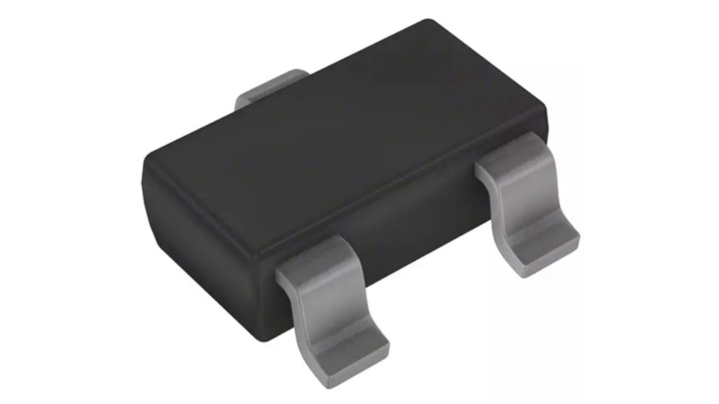 P-Channel MOSFET, 185 mA, 60 V, 3-Pin SOT-23 Vishay TP0610K-T1-E3