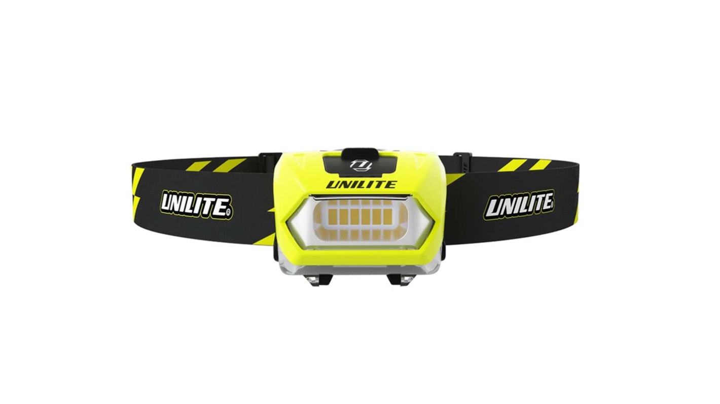 Unilite PS-HDL6R Fejlámpa LED Fejlámpa újratölthető, Polikarbonát, 350 lm IPX6, Sárga 86g Nem