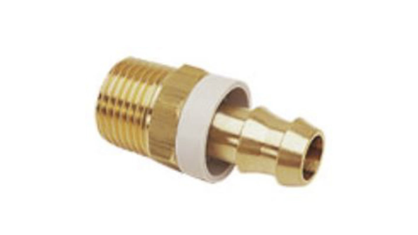 Enchufe rápido de Latón Legris, Macho R 1/8 con espiga para manguera de 13mm, ATEX, PED 97/23/CE